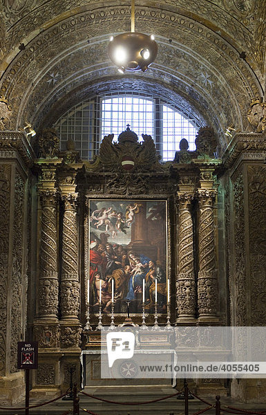 Das prachtvolle Innere der St. John's Co-Cathedral  Valletta  Malta  Europa