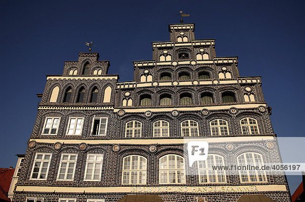 Renaissance-Fassade der Industrie-und Handelskammer  Detail  Lüneburg  Niedersachsen  Deutschland  Europa