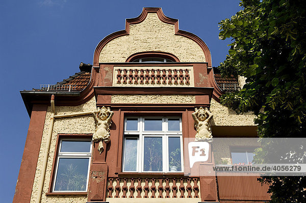 Jugendstilfassade um 1900  Berlin-Karlshorst  Deutschland  Europa Hausfassade