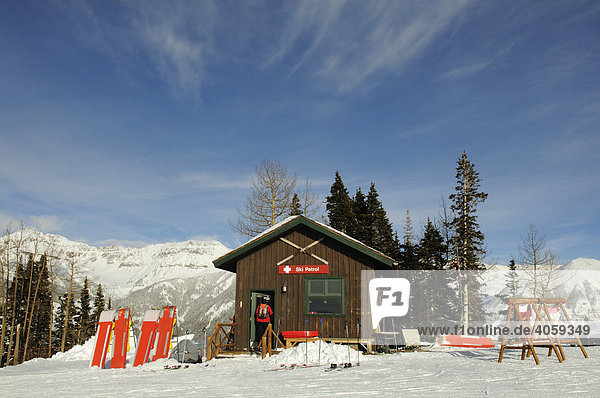 Skiwacht im Skigebiet Telluride  Colorado  USA