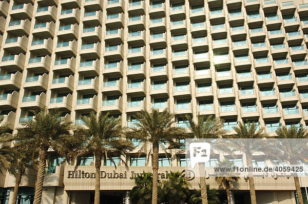 Fassade  Hilton Dubai Jumeirah  Dubai  Vereinigte Arabische Emirate  Naher Osten