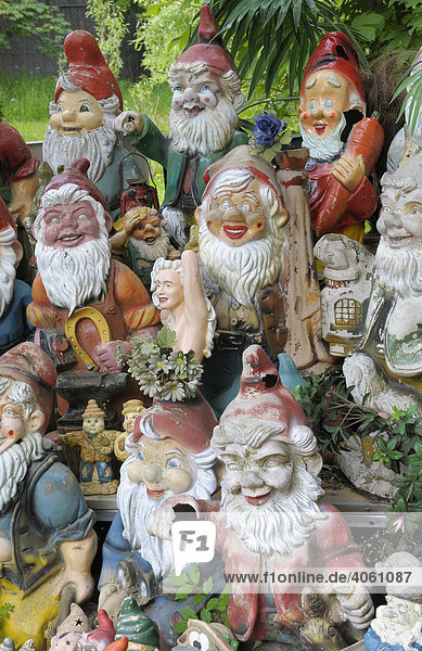 Ceramic figurines garden gnomes