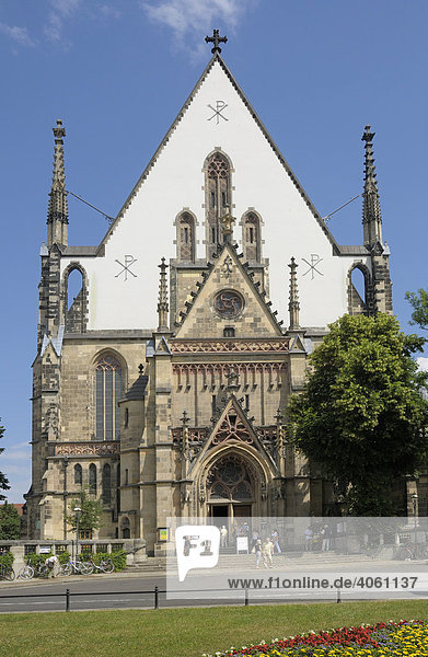 Thomaskirche  Leipzig  Sachsen  Deutschland  Europa