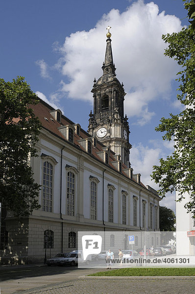 Dreikönigskirche  Dresden  Sachsen  Deutschland  Europa