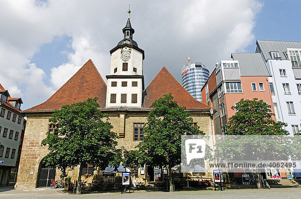 Rathaus am Marktplatz von Jena  Thüringen  Deutschland  Europa