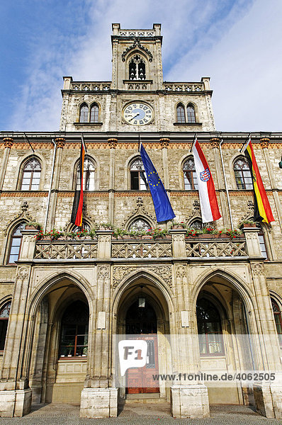 Rathaus am Marktplatz  Weimar  Thüringen  Deutschland  Europa