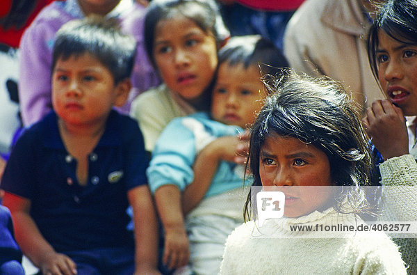 Children in Patzcuaro  Michoacan  Mexico  North America