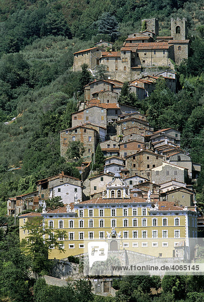 Villa Garzoni  Collodi  Provinz Pistoia  Toskana  Italien  Europa