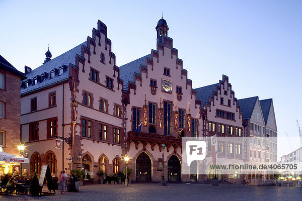 Römer  historisches Rathaus  Frankfurt am Main  Hessen  Deutschland  Europa
