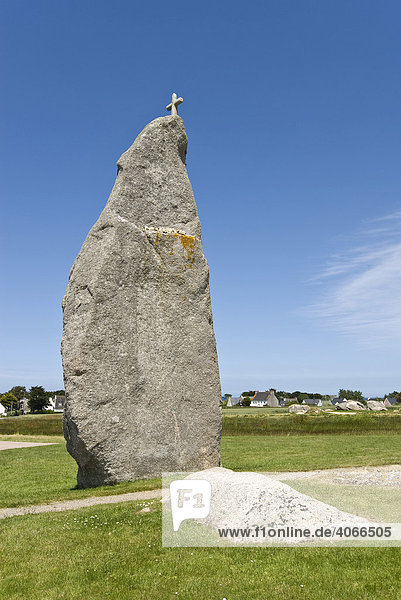 Menhir de Brignogan Bretagne Frankreich Europa
