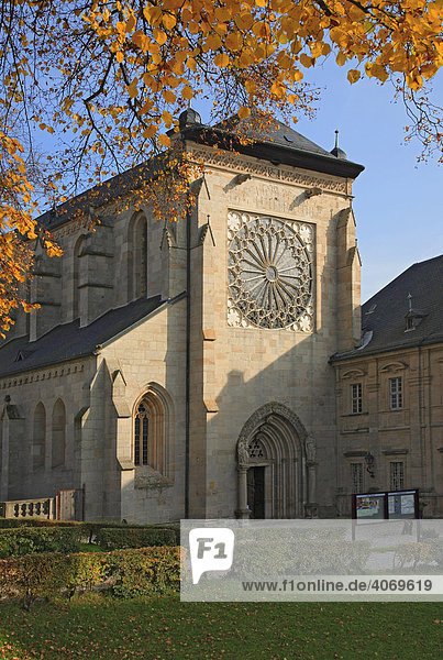 Rosette am Kloster Ebrach  Landkreis Bamberg  Oberfranken  Deutschland  Europa