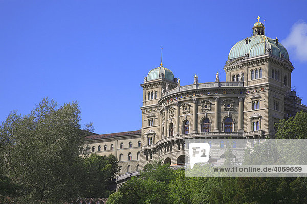 Parliament Building in the Federal Palace in Berne Switzerland Europe