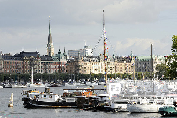Blick auf die Altstadt  Stockholm  Schweden  Skandinavien  Europa