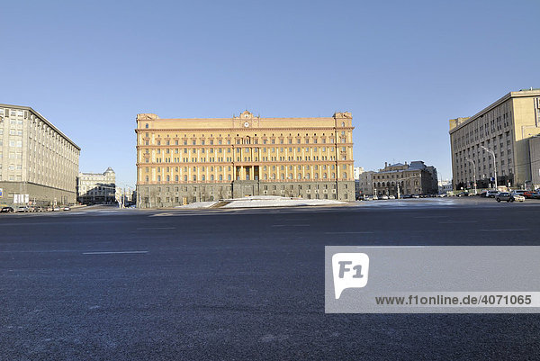 Gebäude der FSB  Bundesagentur für Sicherheit der Russischen Föderation  früher KGB  Moskau  Russland