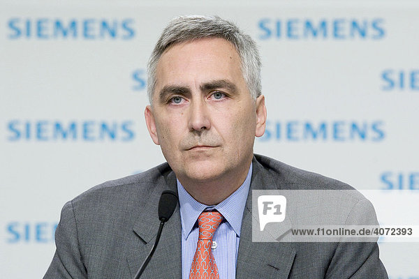 Peter Löscher  Vorstandsvorsitzender der Siemens AG  während der Bilanzpressekonferenz am 13.11.2008 in München  Bayern  Deutschland  Europa