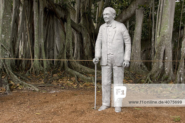 Statue von Thomas Edison im Edison und Ford Winter Estate  Fort Myers  Florida  USA