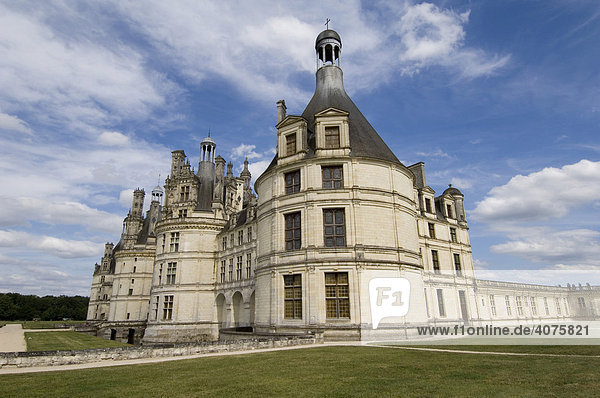 Schloss Chambord  das größte Schloss an der Loire  Frankreich  Europa