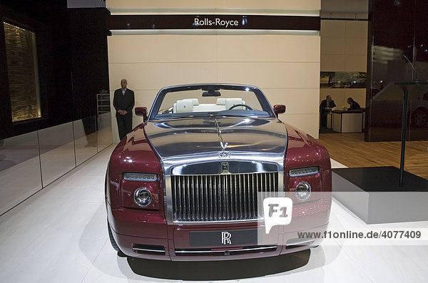 Der Rolls Royce Phantom Drophead Coupe convertible  der ca. 400000 Dollar kostet  Ausstellungsstück bei der North American International Auto Show  Detroit  Michigan  USA
