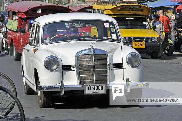 Vintage Car  Mercedes 180  Chiang Mai  Thailand  Asia