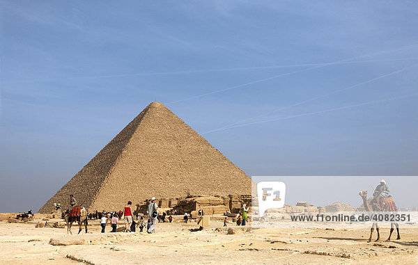 Cheopspyramide in Gizeh  Kairo  Nordafrika  Afrika
