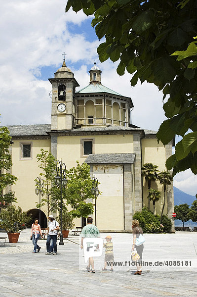 Cannobio at the Lago Maggiore Piedmont Piemonte Italy church
