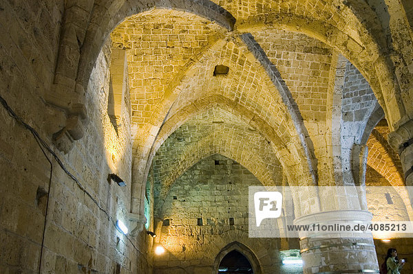 Israel Akko Acre old town castle of the Templar order