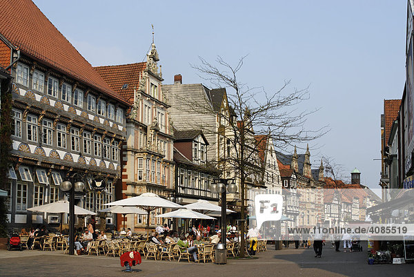 Hameln an der Weser Niedersachsen Deutschland in der Altstadt Osterstrasse