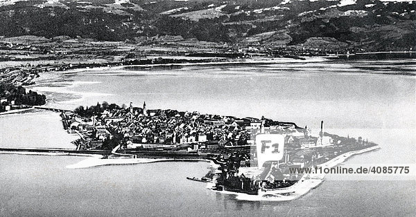 Lindau in the Lake Constance about 1935 Bavarian Swabia Bavaria Germany