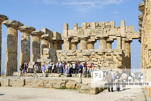 Temple E so-called temple of Hera Selinunte Sicily Italy