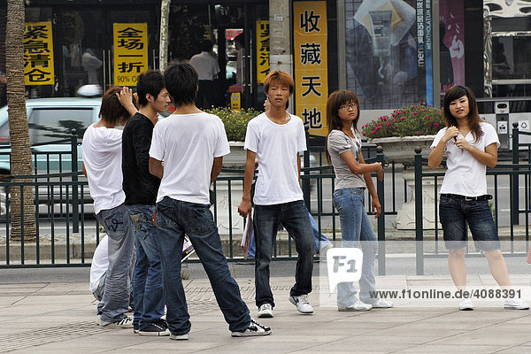Chinese adolescents  Shanghai  China  Asia