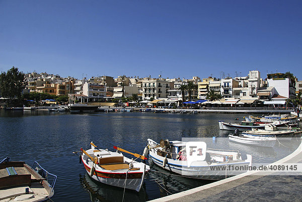 Hafen Agios Nikolaos  Kreta  Griechenland