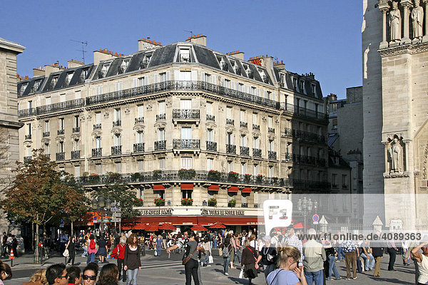 Brasserie  Restaurant  Notre Dame de Paris  Paris  Frankreich