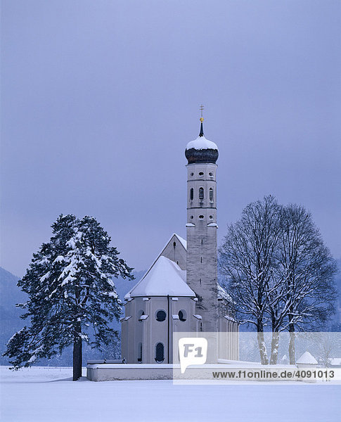 Wallfahrtskirche St. Coloman bei Füssen  Allgäu  Bayern  Deutschland