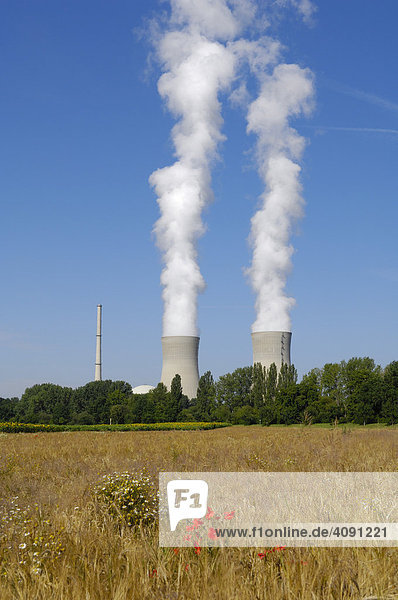 Kernkraftwerk Grafenrheinfeld  Unterfranken  Bayern  Deutschland