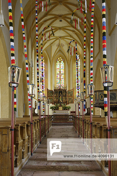 Festlich dekorierte Pfarrkirche  Pfarrwerfen  Salzburg  Österreich