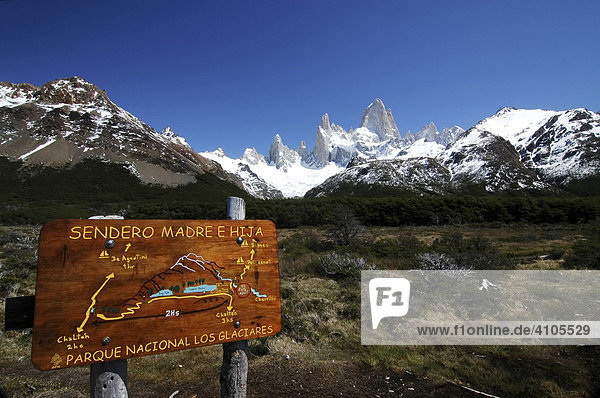 Mount Fitz Roy  Los Glaciares Nationalpark  Patagonien  Argentinien