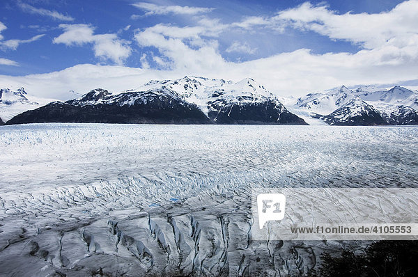 Glacier  Patagonian ice cap  Torres del Paine National Park  Patagonia  Chile