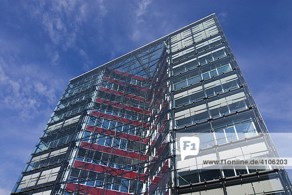Doppel-X-Hochhaus  preisgekröntes Bürogebäude der Architekten Bothe  Richter  Teherani im Heidenkampsweg  Hamburg  Deutschland