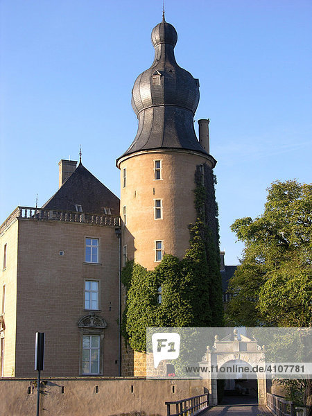 Wasserschloss Burg Gemen im Münsterland  Borken  Nordrhein-Westfalen  Deutschland
