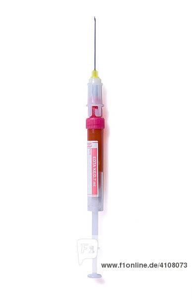 Wound-up disposable syringe  blood