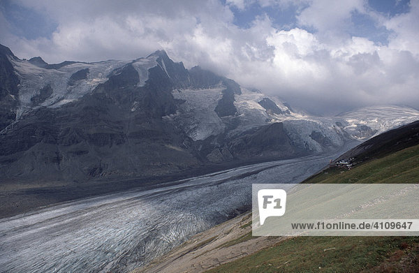 Großglockner und Pasterze  Nationalpark Hohe Tauern  Kärnten  Österreich