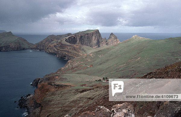 Naturlandschaft am Ponta de São Lourenço Madeira Portugal