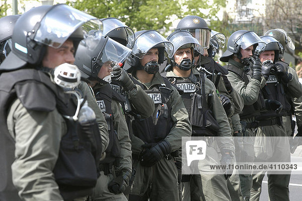 Polizeistaffel der Einsatzbereitschaft im Einsatz
