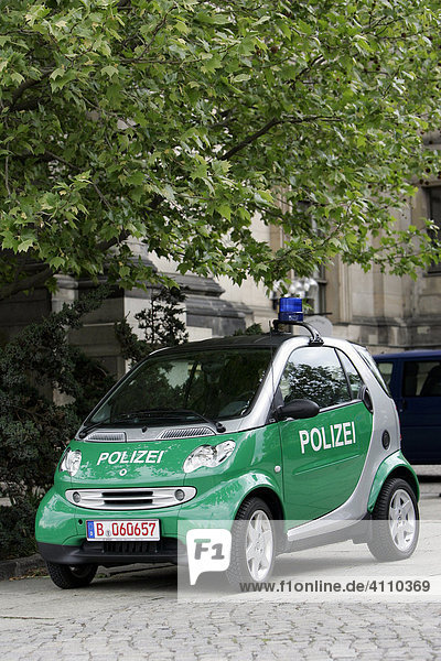Smart Polizeifahrzeug in Berlin
