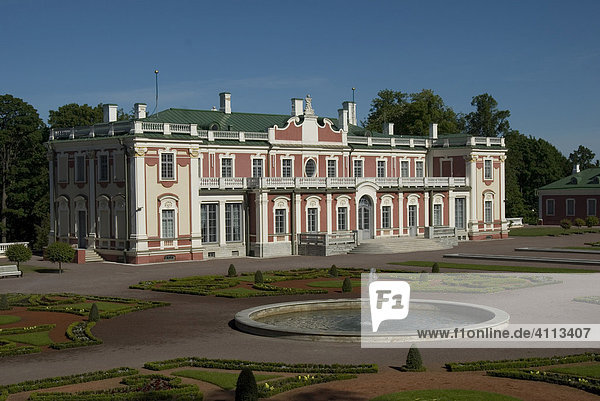 Palace of Cathrine  Kadriorg Palace  Tallinn  Estonia