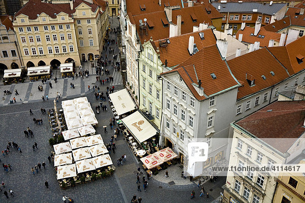 Häuser am Altstädter Ring Prag Tschechien