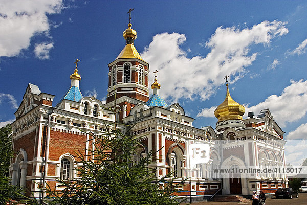 Kirche des Heiligen Nicolai  zweitälteste Kirche von Omsk  Omsk an den Flüssen Irtisch und Omka  Omsk  Sibirien  Russland  GUS  Europa