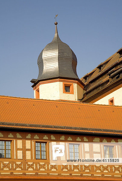 Turm des Pfalzmuseums  Forchheim  Oberfranken  Bayern  Deutschland  Europa