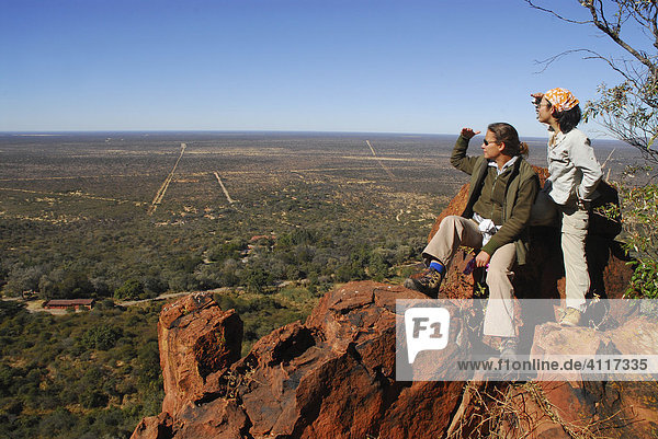 View over the bushland  Waterberg  Namibia