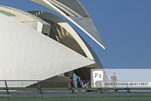 Opernhaus Palau de les Arts Reina Sofia  Stadt der Künste und Wissenschaften  Stadt Valencia  Spanien  Europa